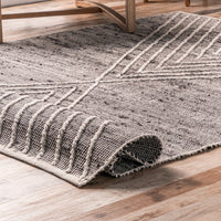 Nuloom Mikaela And Nmi1932A Gray Area Rug