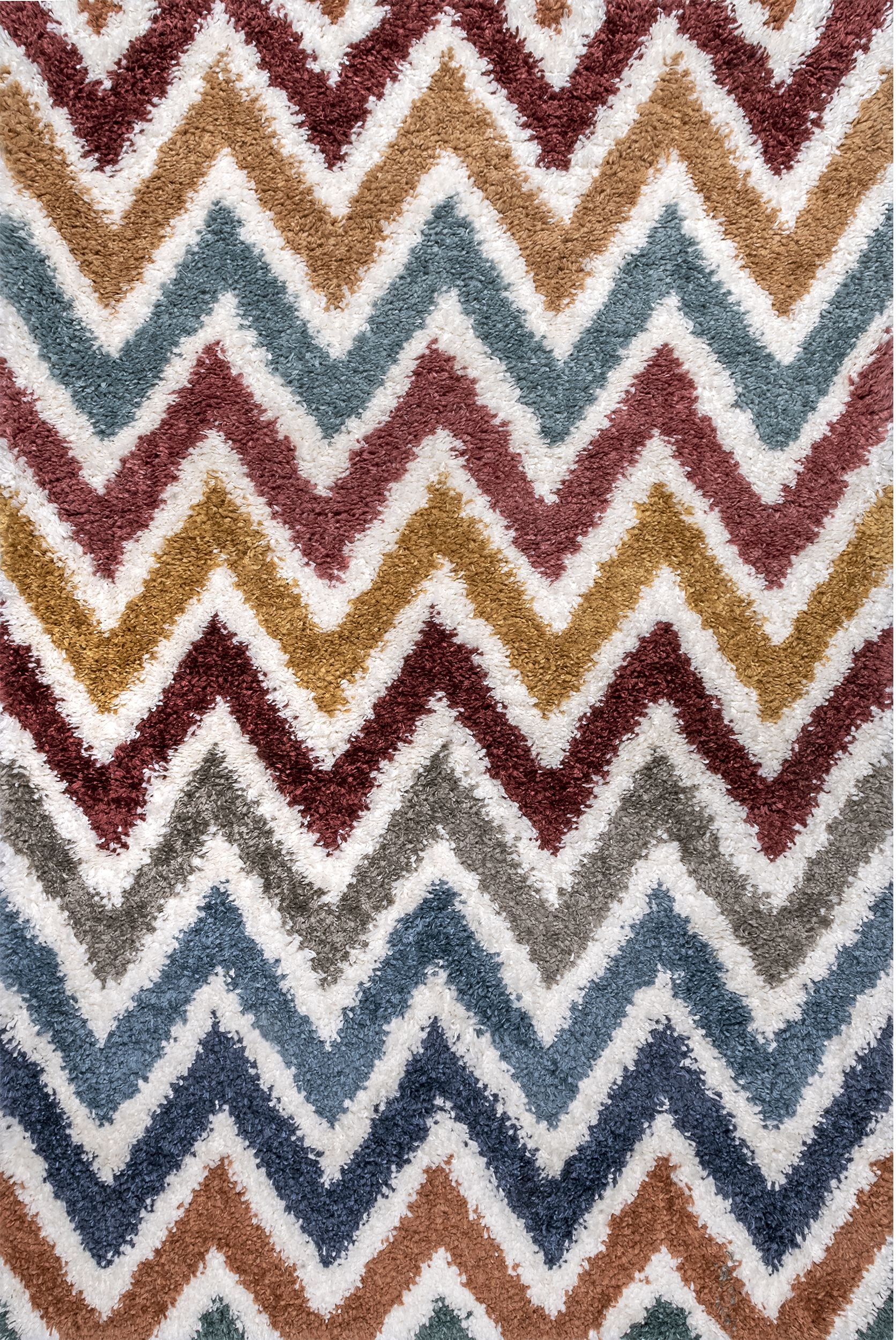 Nuloom Alissa Chevron Nal2922A Beige Area Rug