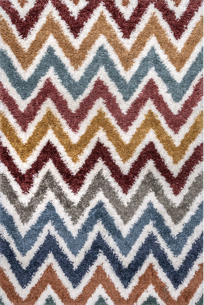 Nuloom Alissa Chevron Nal2922A Beige Area Rug