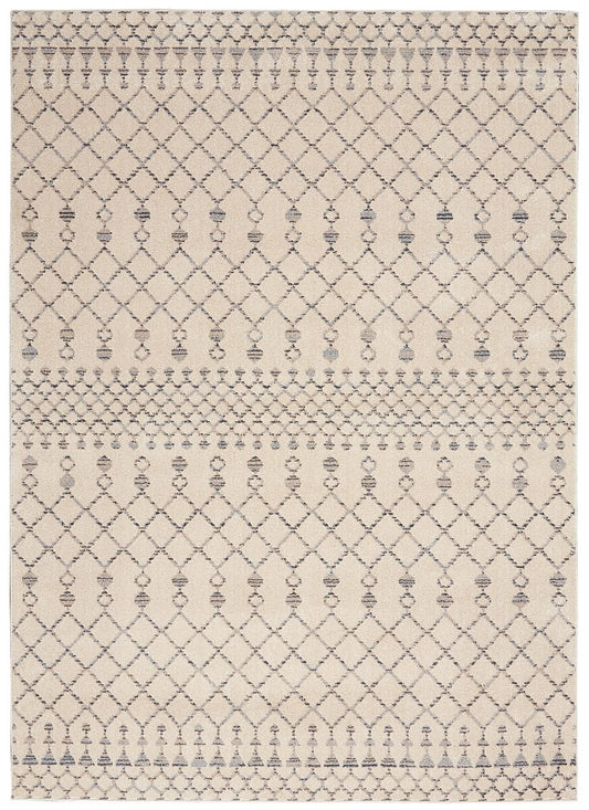 Nourison Palermo Pmr03 Beige / Grey Moroccan Area Rug