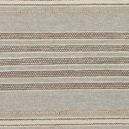 Surya Thebes Thb-1000 Taupe, Cream, Dark Brown, Wheat Striped Area Rug