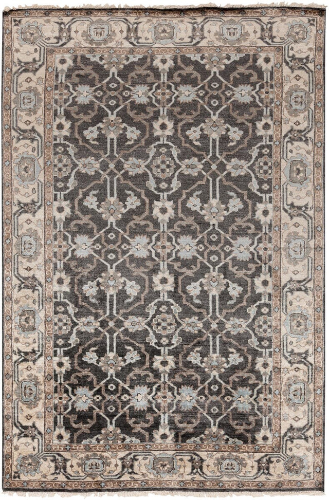 Surya Theodora Tho-3000 Black / Gray / Light Gray Rugs.