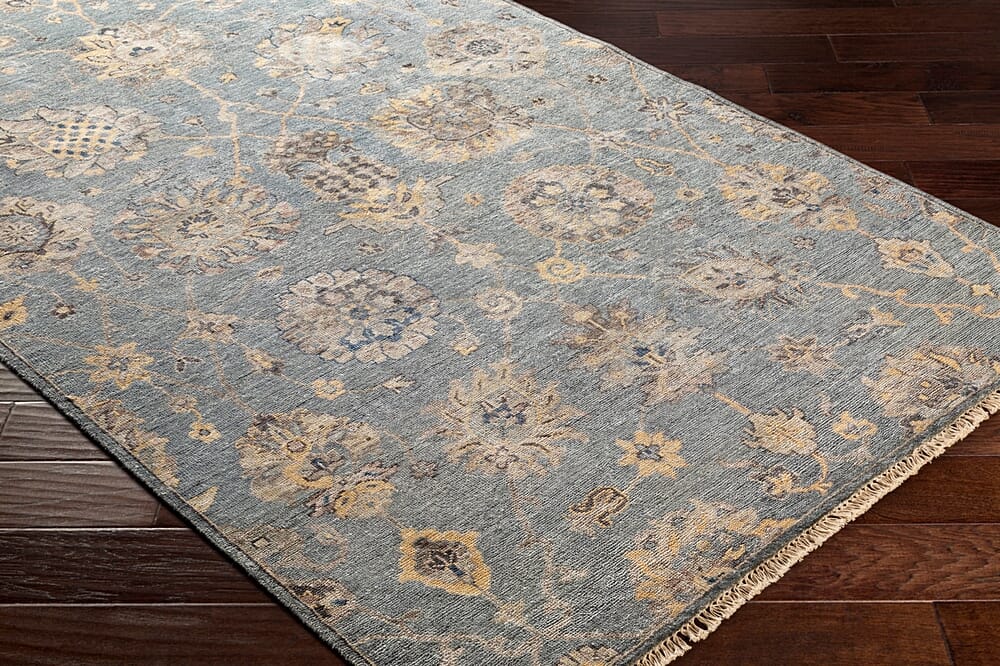 Surya Theodora Tho-3006 Aqua, Taupe, Butter, Charcoal Area Rug