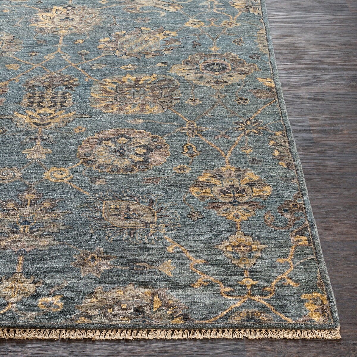 Surya Theodora Tho-3006 Aqua, Taupe, Butter, Charcoal Area Rug