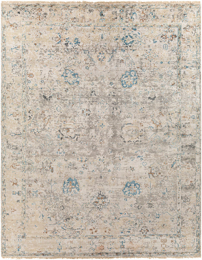 Surya Theodora Tho-3008 Denim, Sky Blue, Brown, Charcoal Area Rug