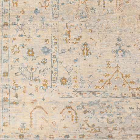 Surya Theodora Tho-3010 Mustard, Blue, Gray, Light Gray Rugs.