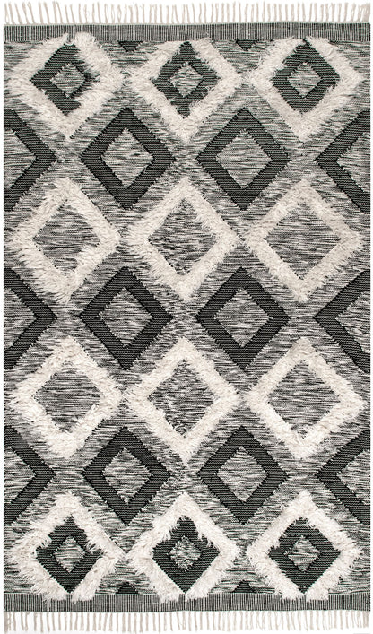 Nuloom Sariah Othello Nsa3323A Black And White Area Rug