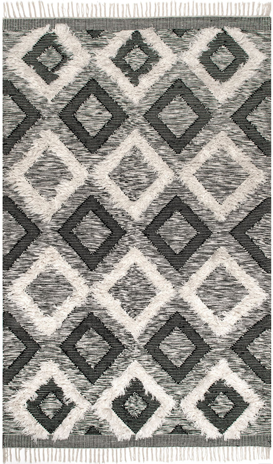 Nuloom Sariah Othello Nsa3323A Black And White Area Rug