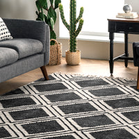 Nuloom Ailey Trellis Nai3408A Black Area Rug