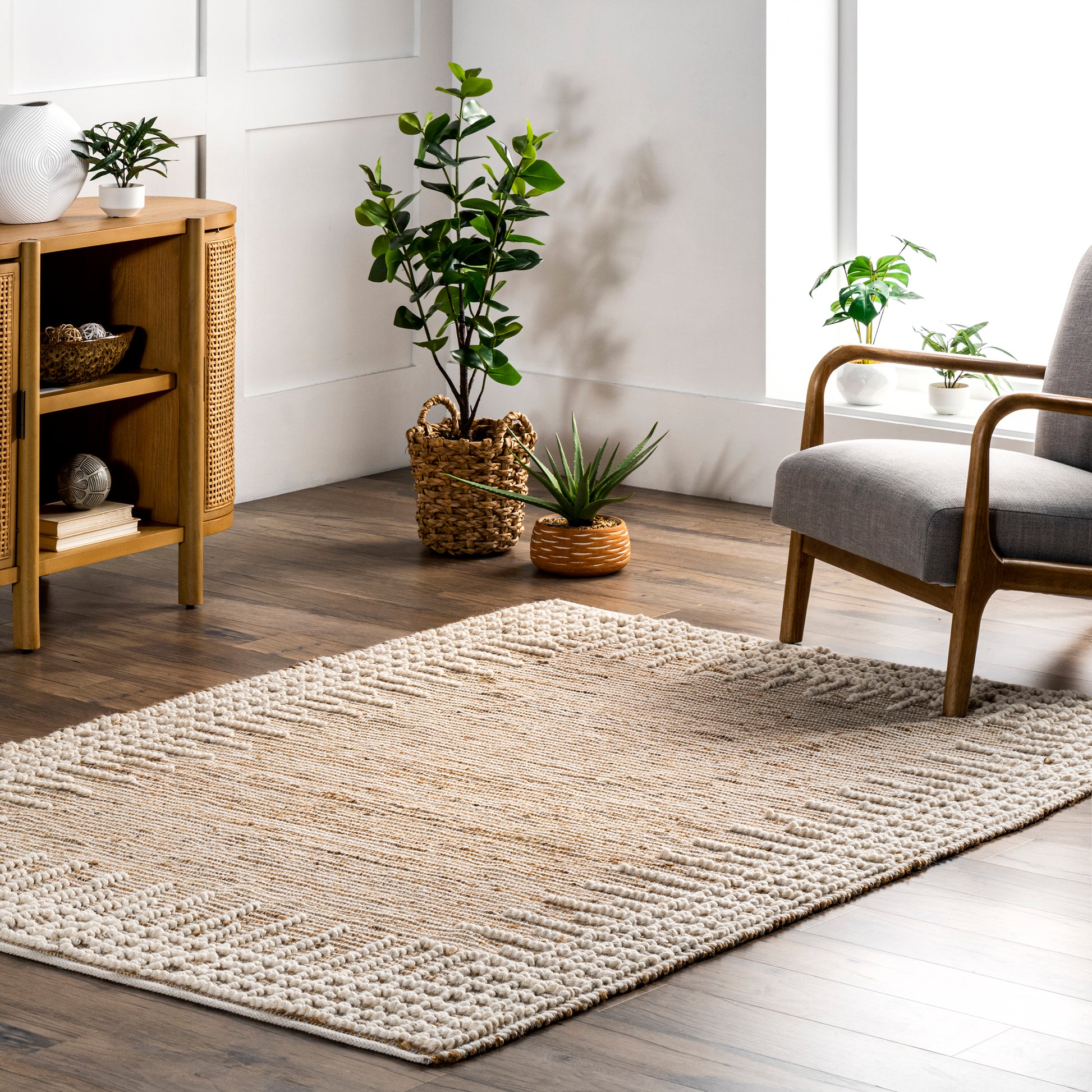 Nuloom Lana Blend Textured Nla1378A Natural Area Rug