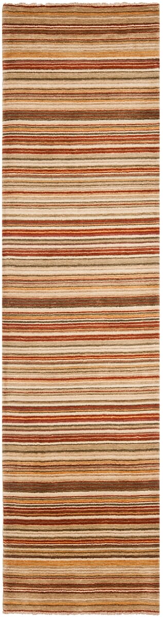 Safavieh Tibetan Tib330A Rust / Multi Striped Area Rug