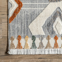 Nuloom Greta Lined Ngr1349A Light Gray Area Rug