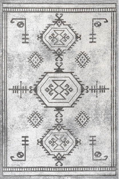 AreaRugs.com Wavaj Nwa1276B Light Gray Area Rug