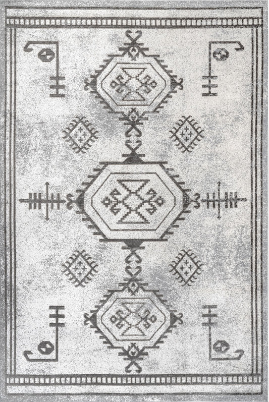 AreaRugs.com Wavaj Nwa1276B Light Gray Area Rug