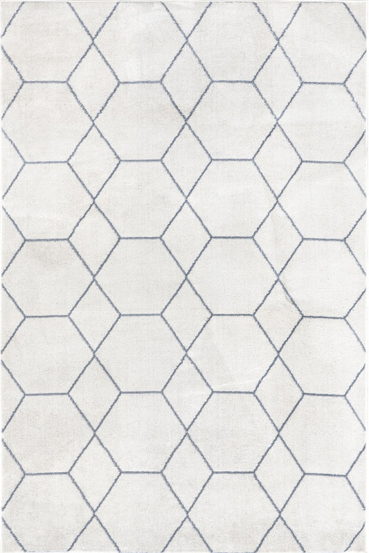 Nuloom Veronica Honeycomb Nve2454B Blue Area Rug