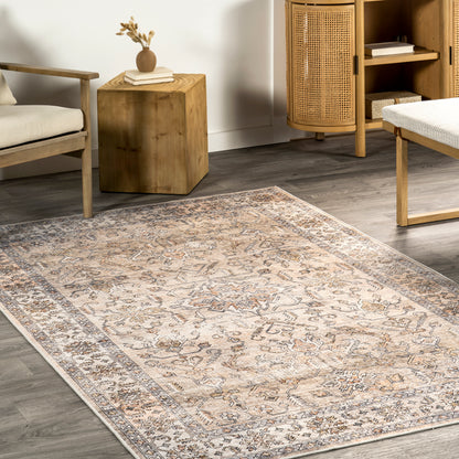 AreaRugs.com Wavaj Nwa1025B Peach Area Rug