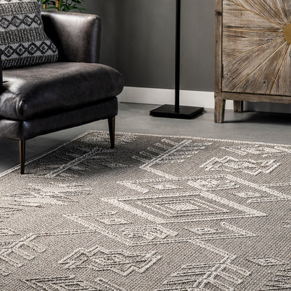 Nuloom Theresa Southwestern Nth2910B Gray Area Rug