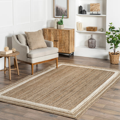 Nuloom Rikki Border Nri3504B Off White Area Rug