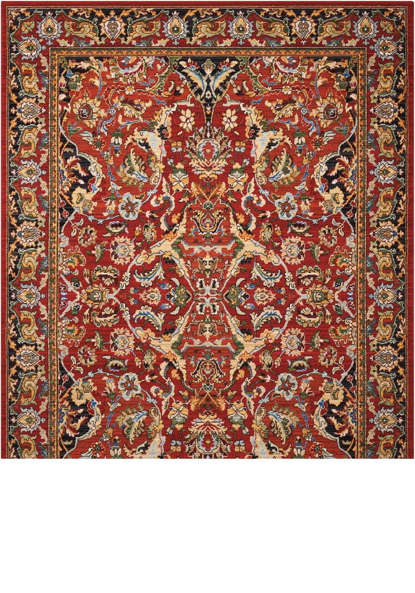 Nourison Timeless Tml15 Red Area Rug