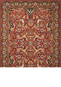 Nourison Timeless Tml15 Red Area Rug