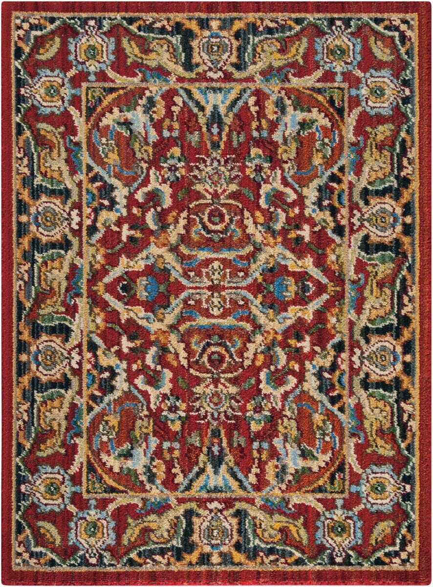 Nourison Timeless Tml15 Red Area Rug