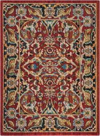 Nourison Timeless Tml15 Red Area Rug