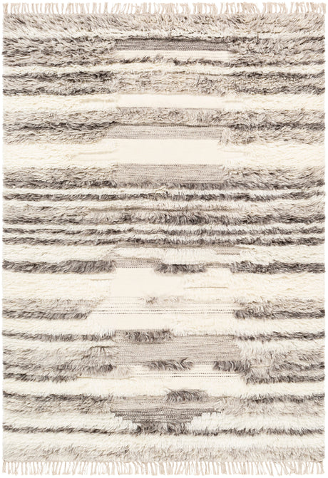 Surya Tulum Tmu-2301 Cream, Dark Brown, Light Gray Rugs.