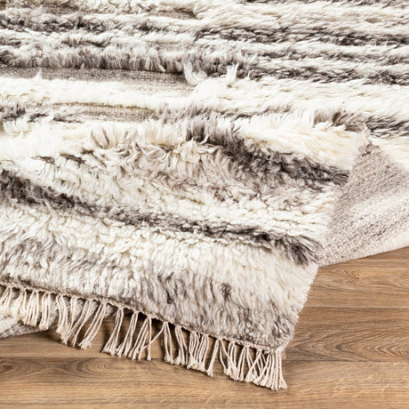 Surya Tulum Tmu-2301 Cream, Dark Brown, Light Gray Rugs.