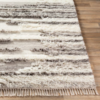 Surya Tulum Tmu-2301 Cream, Dark Brown, Light Gray Area Rug