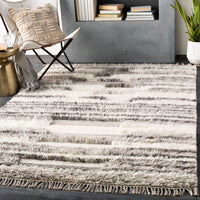 Surya Tulum Tmu-2301 Cream, Dark Brown, Light Gray Area Rug