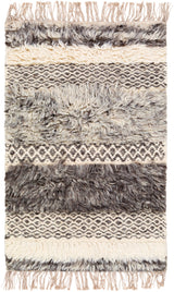 Surya Tulum Tmu-2302 Cream, Medium Gray, Taupe, Dark Brown Rugs.