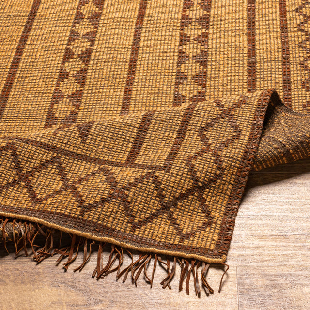 Surya Touareg Tog-2300 Tan, Dark Brown Rug.