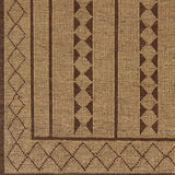 Surya Touareg Tog-2300 Tan, Dark Brown Rug.