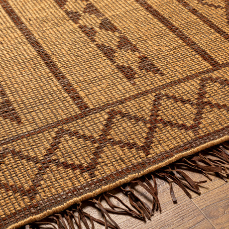 Surya Touareg Tog-2300 Tan, Dark Brown Rug.