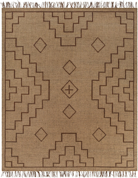 Surya Touareg Tog-2301 Tan, Dark Brown Rug.