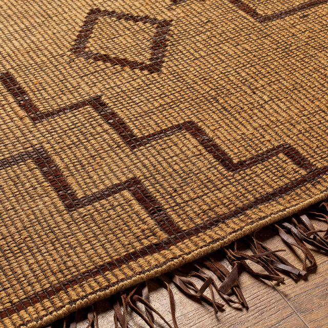 Surya Touareg Tog-2301 Tan, Dark Brown Rug.