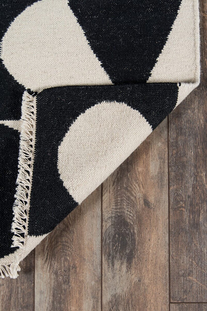 Momeni Novogratz Topanga Roberta Top-3 Black Geometric Area Rug