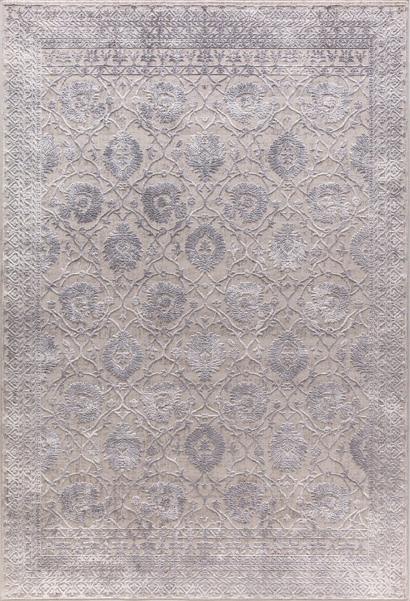 Dynamic Torino 3327 Grey / Silver Vintage / Distressed Area Rug