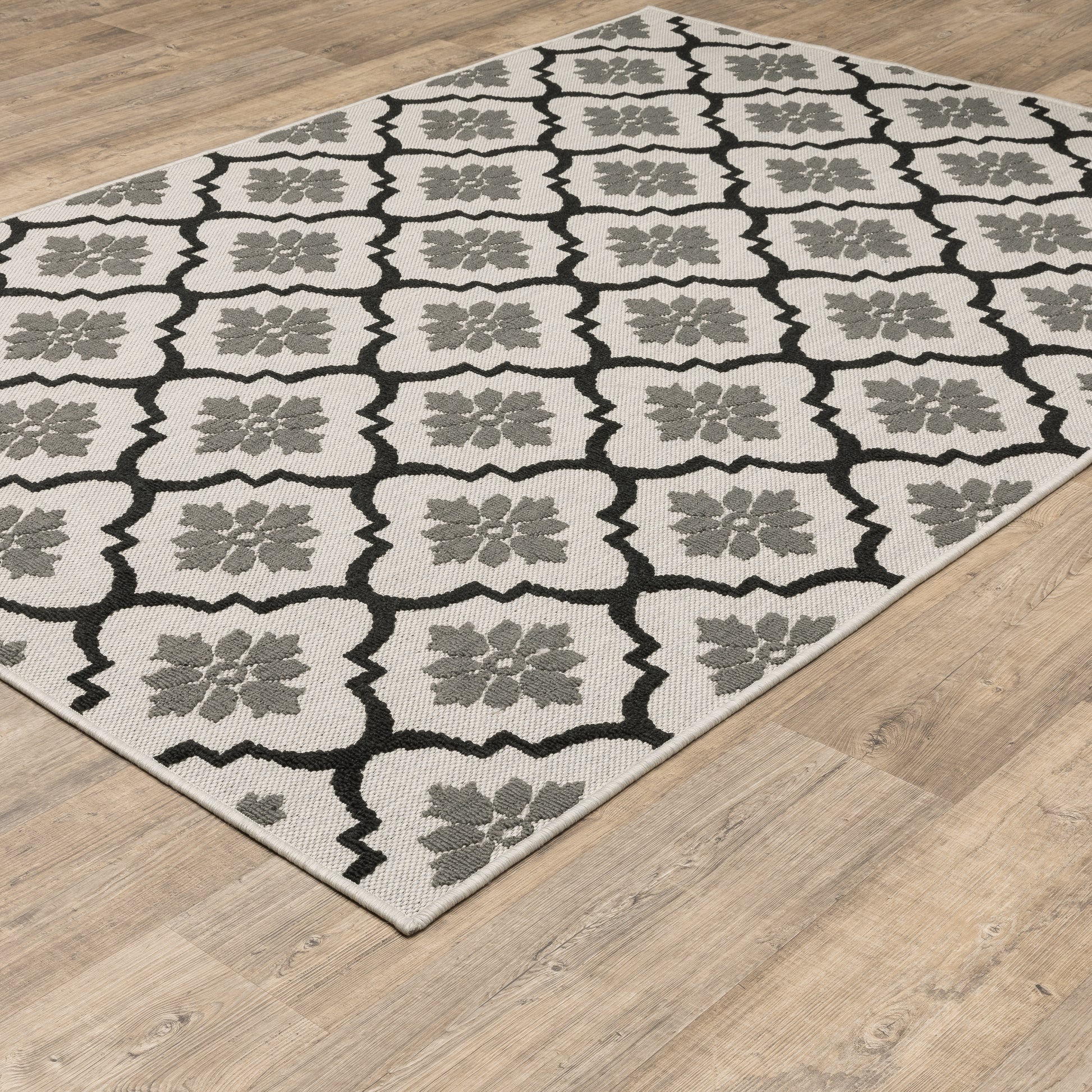 Oriental Weavers Sphinx Torrey 5562E Beige/ Black Area Rug