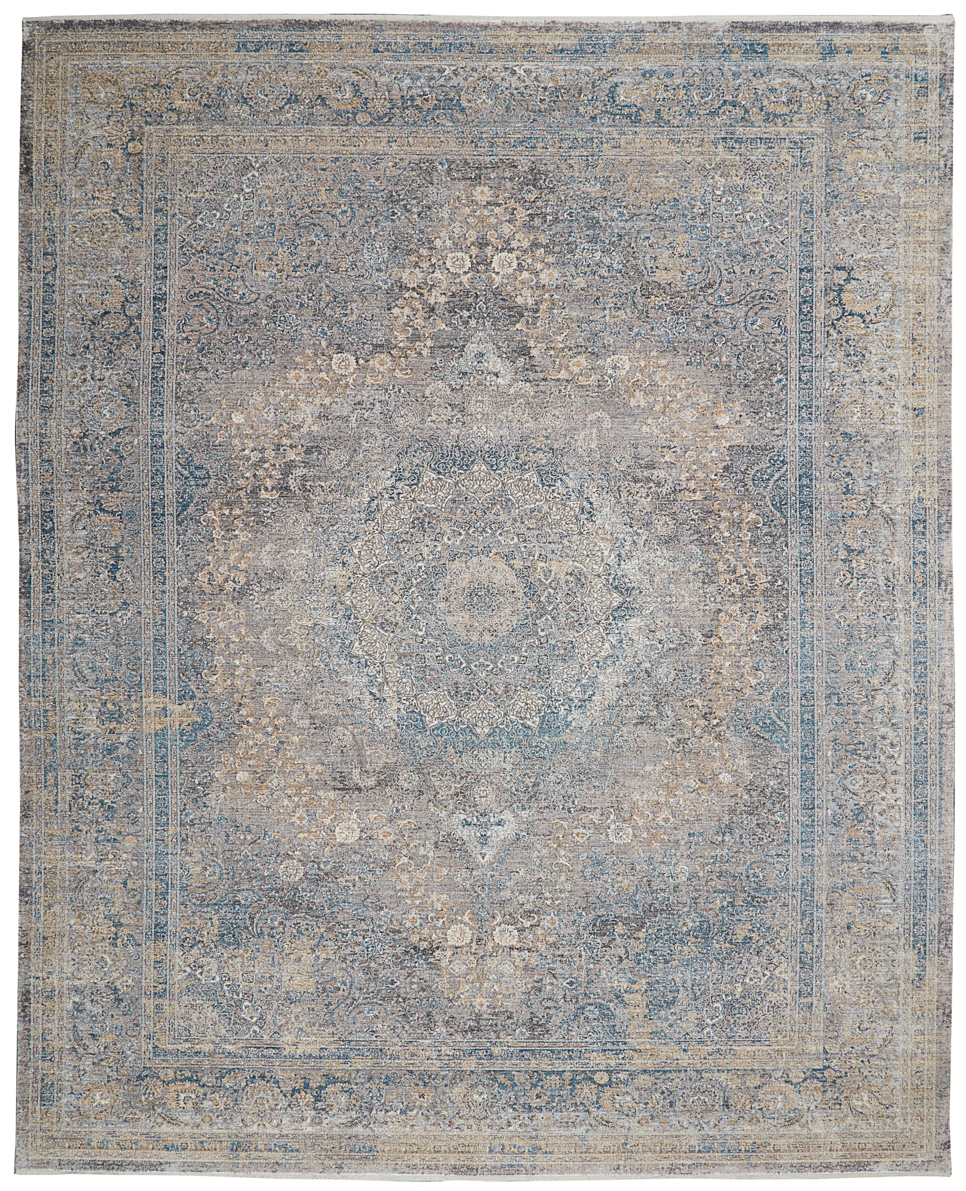 Nourison Starry Nights Stn06 Cream Blue Area Rug