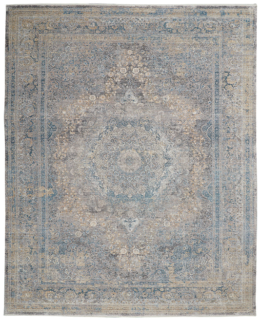 Nourison Starry Nights Stn06 Cream Blue Area Rug