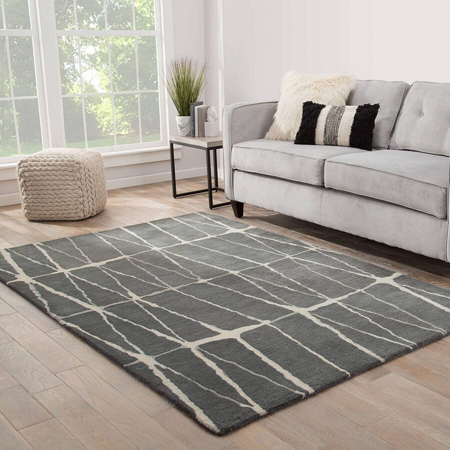 Jaipur Town Botticino Tow03 Dark Shadow / Cloud Cream Geometric Area Rug