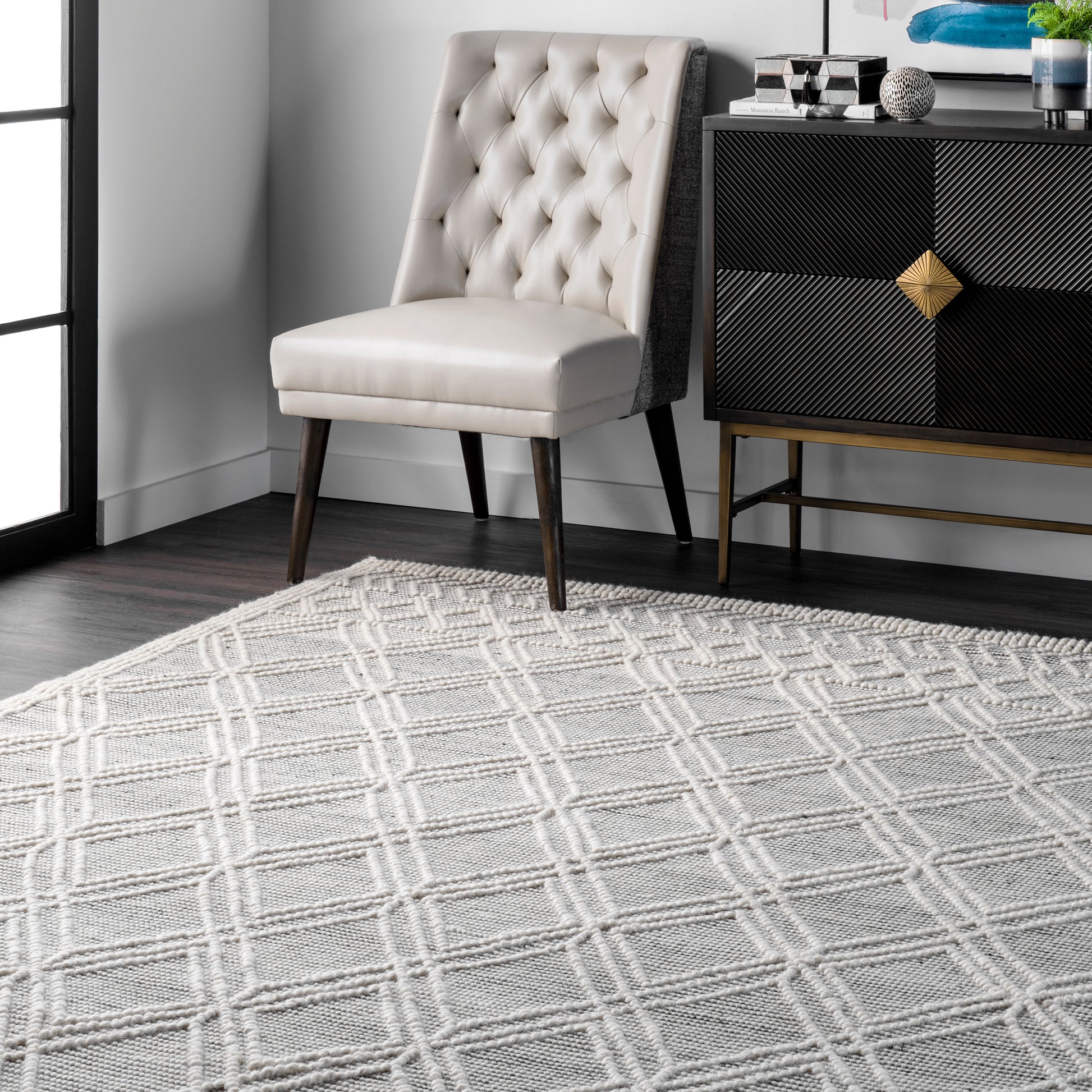 Nuloom Trellis Natti Ntr3594C Gray Area Rug