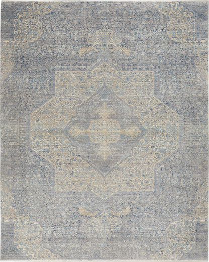 Nourison Lustrous Weave Luw04 Blue/Grey Area Rug