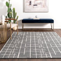 Nuloom Mimi Stitch Nmi1439A Gray Area Rug