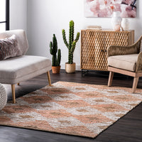 Nuloom Marla Denim And Nma1416C Pink Area Rug