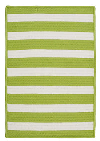 Colonial Mills Stripe It Tr29 Bright Lime / Green Striped Area Rug