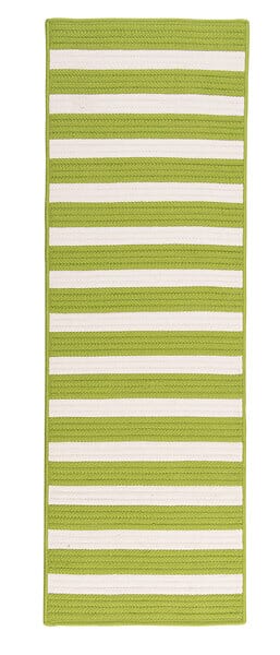 Colonial Mills Stripe It Tr29 Bright Lime / Green Striped Area Rug