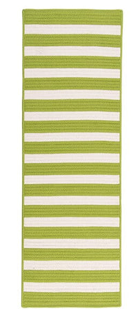 Colonial Mills Stripe It Tr29 Bright Lime / Green Striped Area Rug