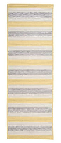 Colonial Mills Stripe It Tr39 Yellow Shimmer / Yellow / Gray Striped Area Rug